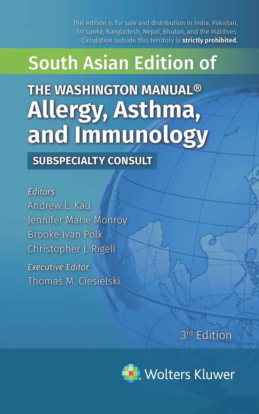 The Washington Manual Allergy, Asthma and Immunology Subspecialty Consult 3rd Edition