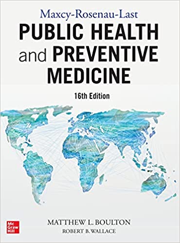 Maxcy-Rosenau-Last Public Health and Preventive Medicine 16th Edition