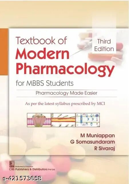 Textbook of Modern Pharmacology for MBBS Students 3rd Edition
